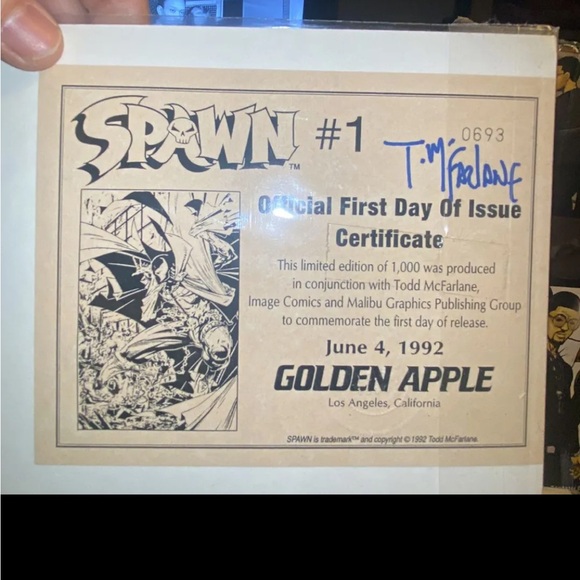 Spawn #1 COA mcfarlane autograghed signed - Picture 2 of 5